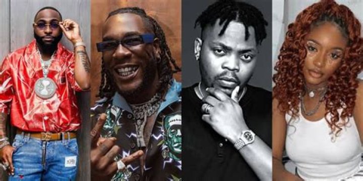 Burna Boy, Olamide, Ayra Starr, Davido, Asake Secure Nominations