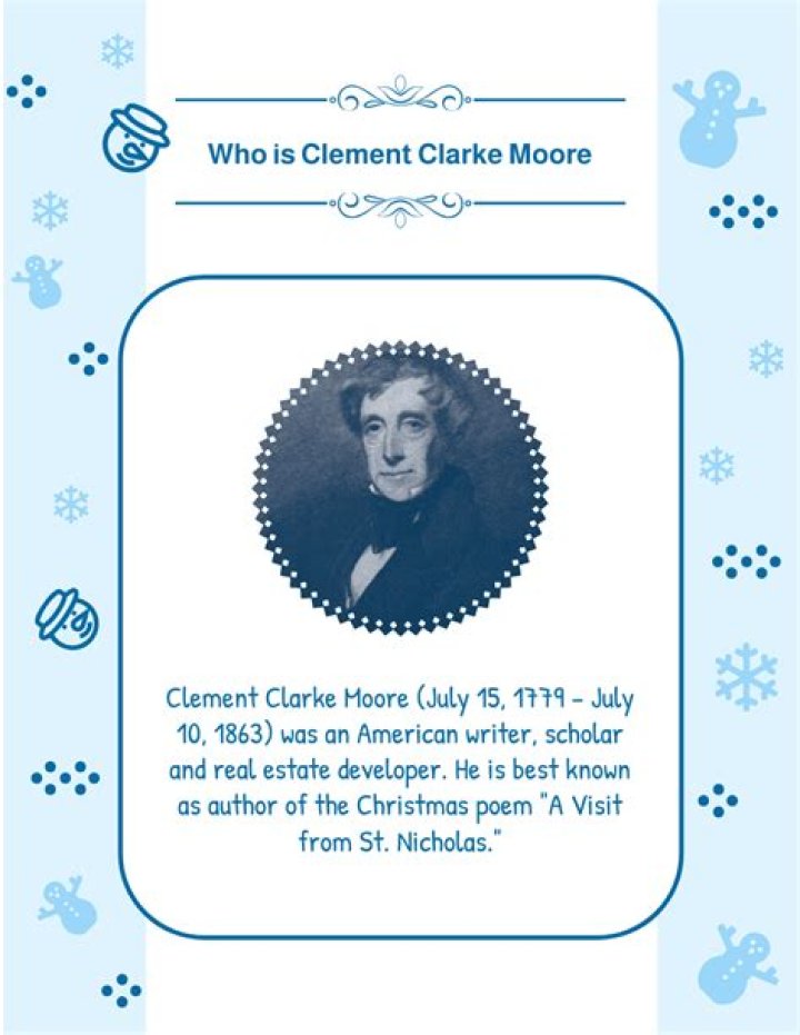 Clement Clarke Moore Net Worth, Age, Height, Bio, Birthday, Wiki!