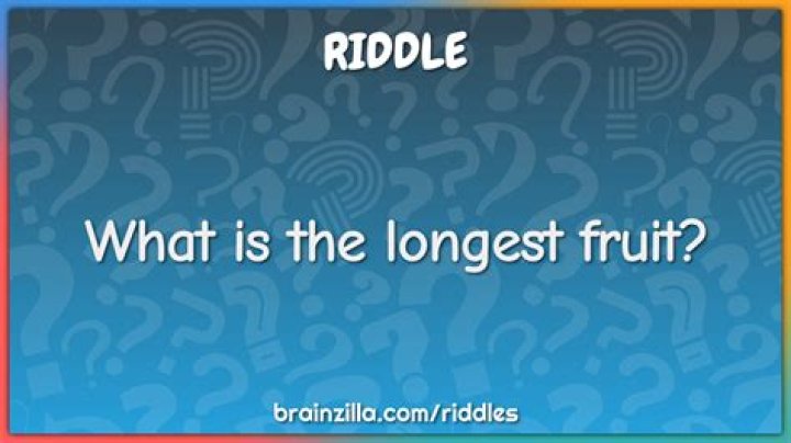 Cracking the Mystery of the Longest Fruit Riddle