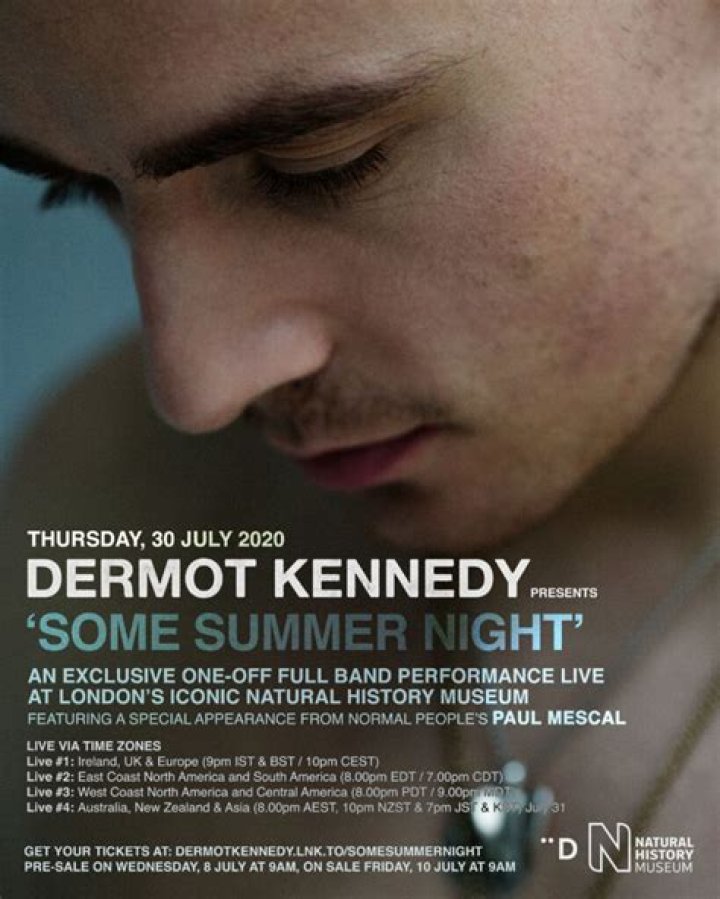Dermot Kennedy Announces 'Live At Natural History Museum' Show