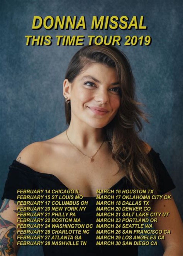 Donna Missal Announces 2019 Headline Tour