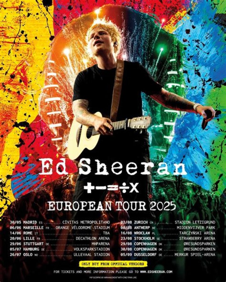 Ed Sheeran Forced to Cancel Several Tour Dates