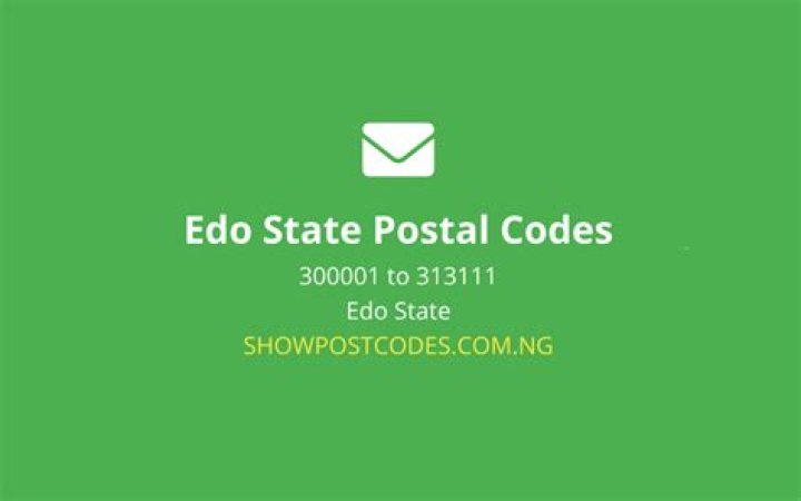 Edo State Zip Code / Postal Code