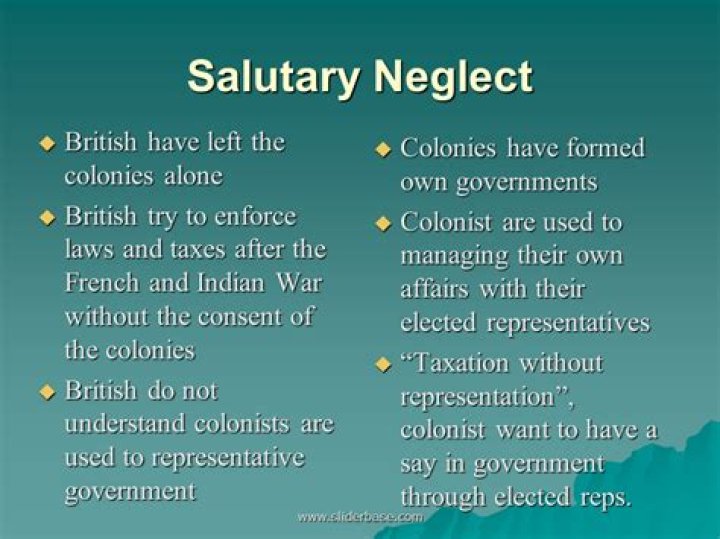 Examples of salutary neglect