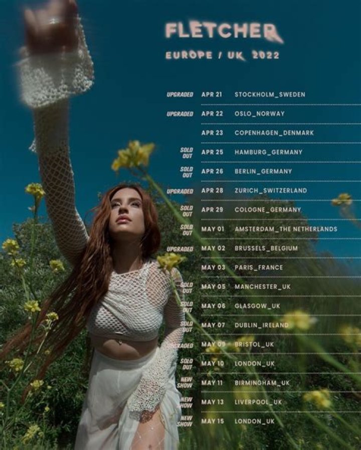 Fletcher announces extra dates to rescheduled UK tour