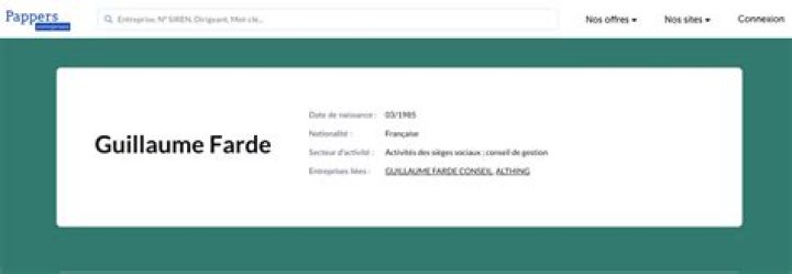 Guillaume Farde Origine Parents