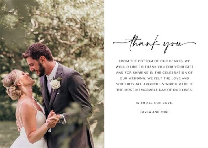 Having Trouble With the Wording for Wedding Thank You Cards?