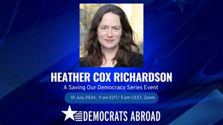 Heather Cox Richardson Wikipedia, Personal Life, Democrat Or Republican, Age, Biography