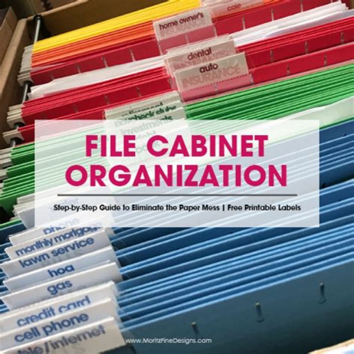 How do i make file cabinet labels in word