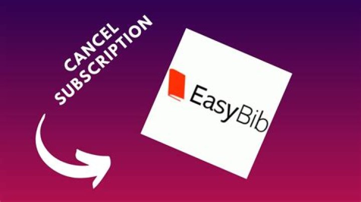 How to cancel easybib account