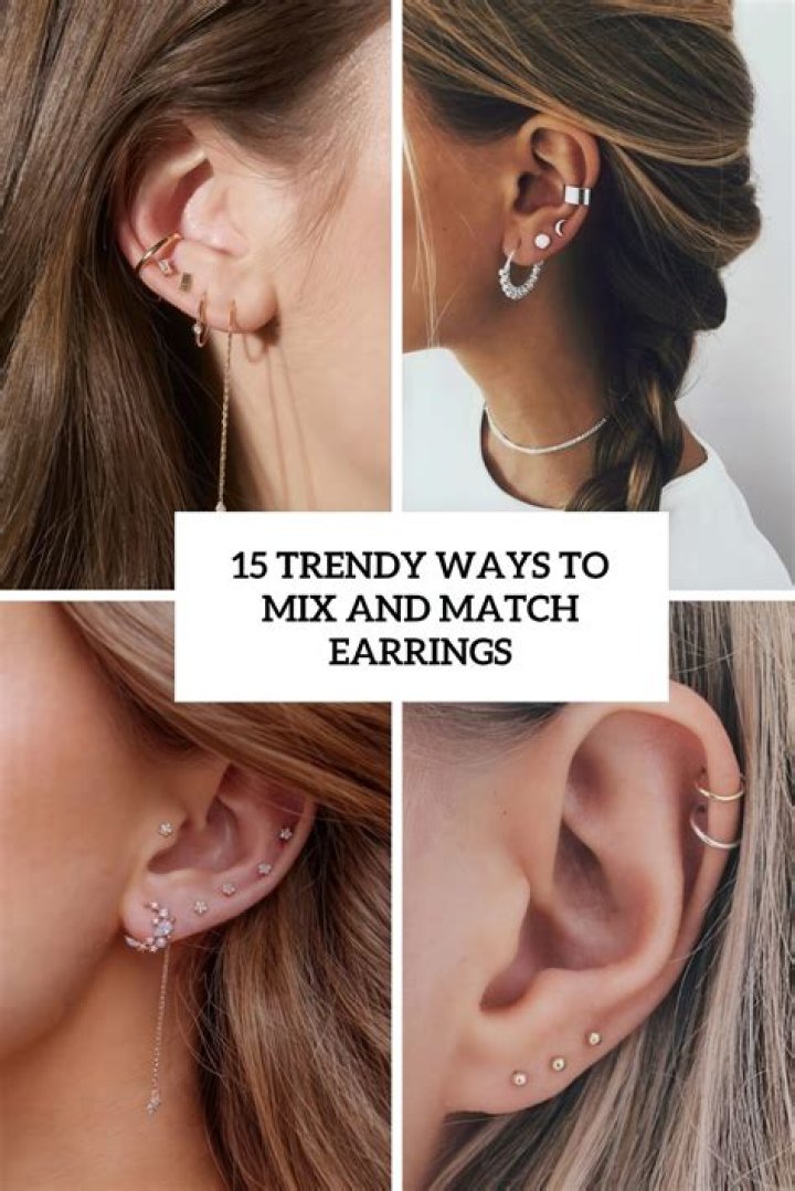 How to mix-and-match earrings...and make it look cool