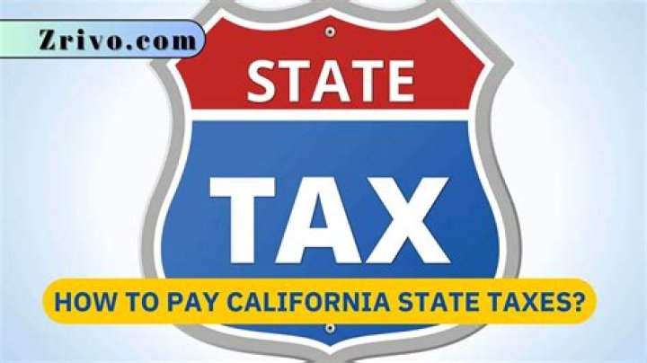 How to pay california state taxes