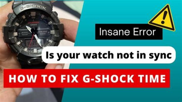 How to reset g shock watch