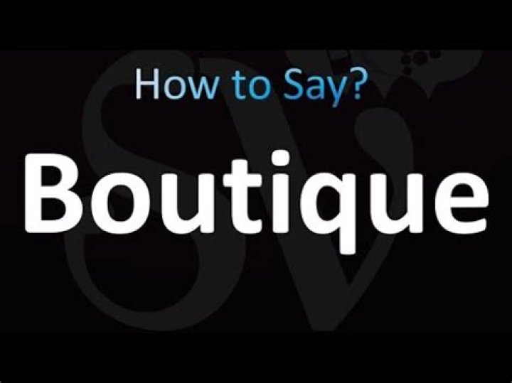 How to spell boutique