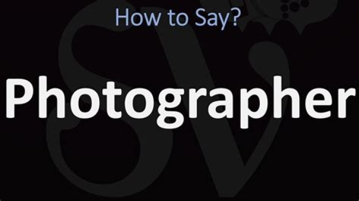 How to spell photographer