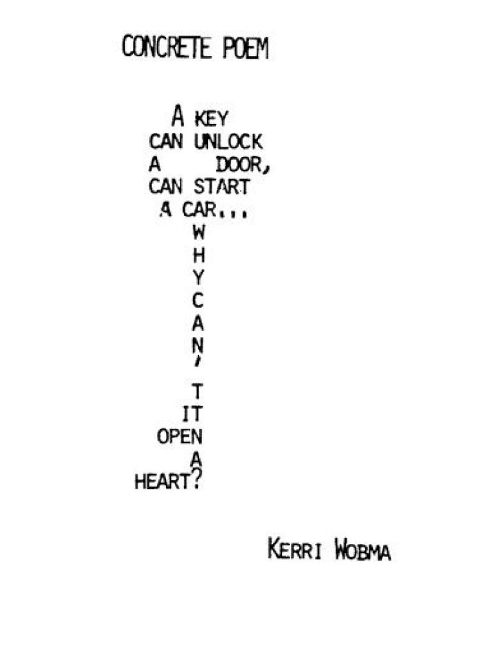 How to write a concrete poem