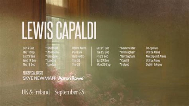 Lewis Capaldi Announces 2020 UK & Ireland Arena Tour