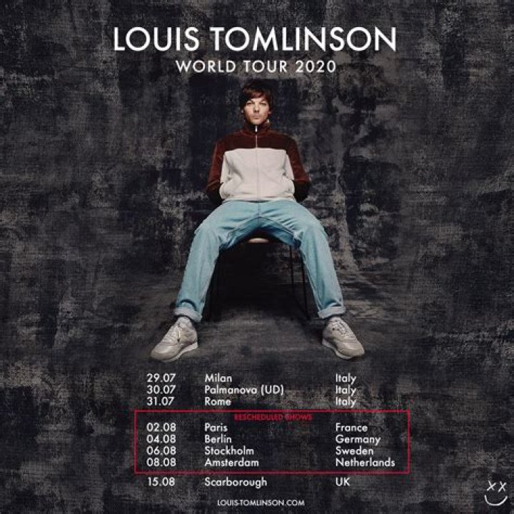 Louis Tomlinson gives fans something to look forward to as he announces rescheduled UK and European tour dates