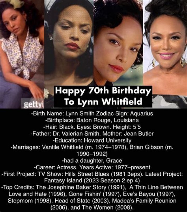 Lynn Whitfield Bio, Daughter, Husband, Age, Parents, Family, Net Worth