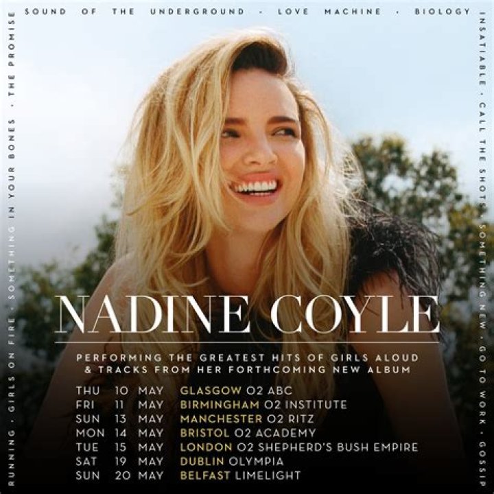 Nadine Coyle Announces new EP and Solo Girls Aloud Greatest Hits Tour