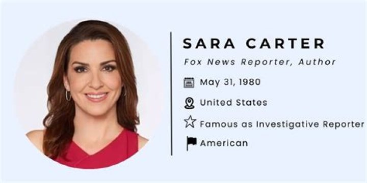 Sara Carter Fox News Journalist Age Wiki, Biography & Husband Bio: Is She Pregnant?