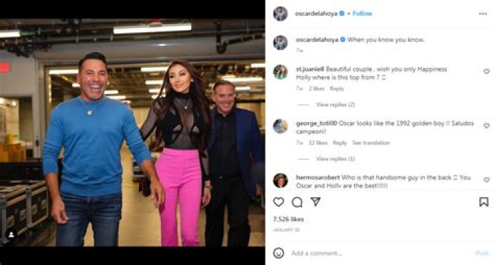 Who Is Holly Sonders? Oscar De La Hoya New Girlfriend -Meet Her On Instagram