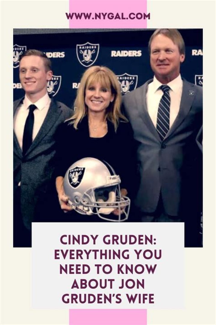 Who Is Raiders Jon Gruden Wife? Cindy Gruden -Everything On His Net Worth And More